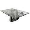 Image 1 : Brueton PINNACLE Glass & Steel Dining Table #1184336