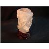 Image 1 : Large rock crystal carving in shape of a vase #1184696