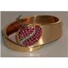 Image 1 : Retro Gold Diamond and Ruby watch #1184792
