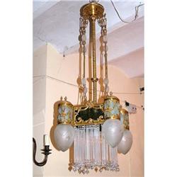 Amazing Period Art Deco Chandelier MINT #1184864