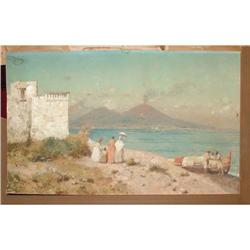 Naples view Gouache by Coppola Castaldo #1184865