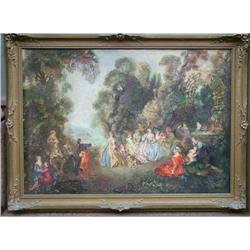 Picnic  at the forest by M. Durand oil  #1184879
