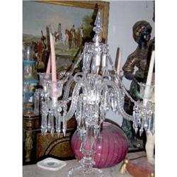 Important English  Crystal Candlestick candeler#1184880