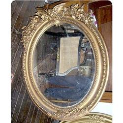 Important  Period Empire Oval  French Mirror   #1184891