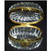 Image 1 : Oval Antique Crystal  Box #1185001