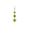 Image 1 : Genuine 2.4 ctw Peridot Necklace 14KT Rose Gold - REF-29H7X