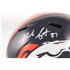 Image 2 : Noah Fant Signed Broncos Full-Size Speed Helmet (JSA COA)