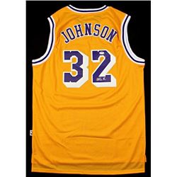 Magic Johnson Signed Lakers Jersey (PSA COA)