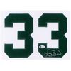 Image 2 : Larry Bird Signed 32x35 Custom Framed Jersey (Beckett COA)