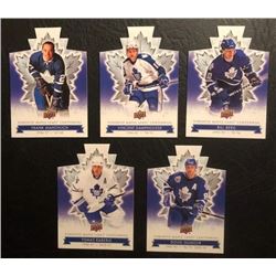 2017/18 Upper Deck Centennial Maple Leafs Die-Cut Hockey Card Lot