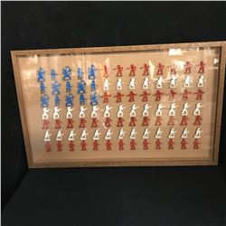 TIMMEE PLASTIC ARMY MEN RED WHITE & BLUE SOLDIER FIGURES