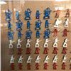 Image 3 : TIMMEE PLASTIC ARMY MEN RED WHITE & BLUE SOLDIER FIGURES