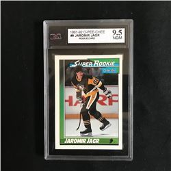 1991-92 O-PEE-CHEE #9 JAROMIR JAGR Rookie Card (9.5 NGM)