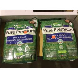 Scotts Pure Premium Sun and Shade Grass Seed (1kg) Lot of 2