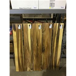 Leadvision42" Natural Acacia Stair Riser Lot of 5