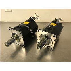 (2) FANUC A06B-0142-B675#0003 AC SERVO MOTOR