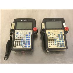 (2) FANUC A05B-2301-C370 TEACH PENDANT