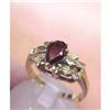 Image 1 : 10 ct. Gold Antique GARNET RING #1124496