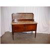Image 1 : EUROPEAN MARBLE TOP WASHSTAND WITH 2 CABINETS #1124532
