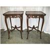 Image 1 : Pair French Square Lamp Tables With Lots Of #1124543