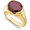 Image 1 : GOLD RING  GARNET 5 CTS!  DIAMONDS too! #1124610