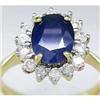 Image 1 : USGL Certified 3.00 Carat Sapphire & Diamond #1124704