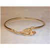 Image 1 : Estate 14K YG Gold Ruby Snake Bangle Bracelet #1124773