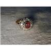 Image 1 : Estate 14K Pink Rose Gold Ruby Diamond Ring #1124799