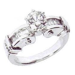 1.30 carat DIAMOND ENGAGEMENT RING platinum G #1125307