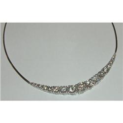 10 carat large DIAMOND NECKLACE graduated #1125308