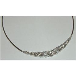 6.4 carats graduated diamonds necklace LARGE #1125309