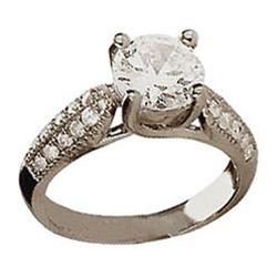 33 DIAMONDS ENGAGEMENT RING SOLITAIRE 0.50 cts #1125312