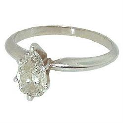 0.70 carat PEART CUT DIAMOND SOLITAIRE RING new#1125314