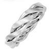 Image 1 : PLATINUM BRAIDED WEDDING BAND his and hers ring#1125364