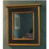 Image 1 : Trumeau Accent Mirror-Black with Gold Leaf Trim#1132332