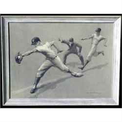 1954 LITHOGRAPH BASEBALL BY A. VON MUNCHHAUSEN#1132457