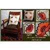 Image 1 : ARTS & CRAFTS MISSION EMBROIDERED POPPY PILLOW #1132522