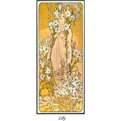 MUCHA ART NOUVEAU POSTER  LILY  #1132574