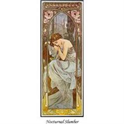 MUCHA ART NOUVEAU POSTER  NOCTURNAL SLUMBER  #1132578