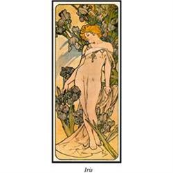 MUCHA ART NOUVEAU POSTER "IRIS" #1132581