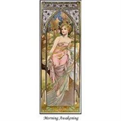 ART NOUVEAU POSTER "MORNING AWAKENING" #1132582