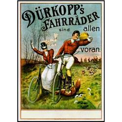 BICYCLE ADVERTISEMENT POSTER "DURKOPPS" #1132588