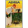 Image 1 : SEWING MACHINE ADVERTISEMENT POSTER "ADRIA" #1132590