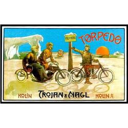 CZECH VINTAGE BICYCLE ADVERTISEMENT POSTER #1132611