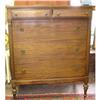 Image 1 : Gorgeous 5 Drawer Inlaid Walnut Chest #1132746
