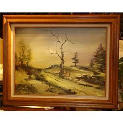 Oil on Canvas, Country Landscape #1132765