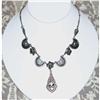 Art Deco Period Crescent/Rose Necklace #1132788