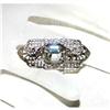 SALE Antique Rhinestone Silver Brooch #1132795