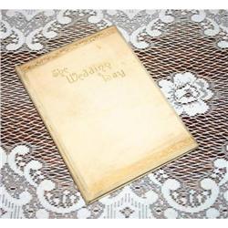 Antique Wedding Day Vow Book by H H Otis #1132830