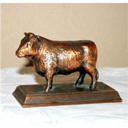 Metal Advertising Bull Paperweight/Pfaelzer #1132855